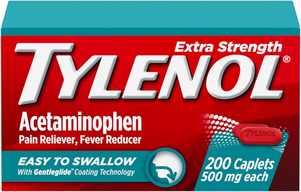 Tylenol Extra Strength — ацетаминофен 500 мг (200 таб)