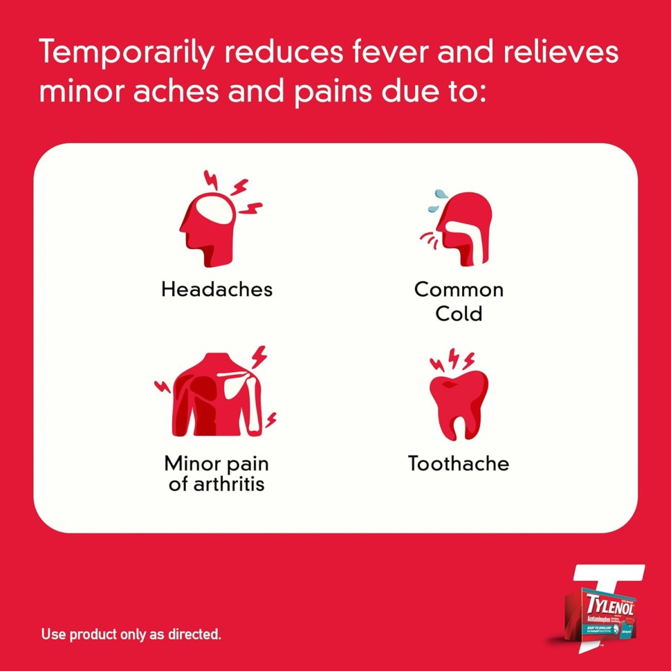 Tylenol Extra Strength — ацетаминофен 500 мг (200 таб)