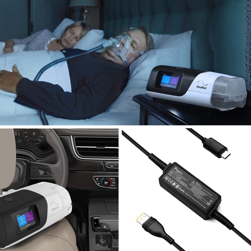 FLAON 20V PD USB-C ResMed AirSense 11, Airmini 65W 20W