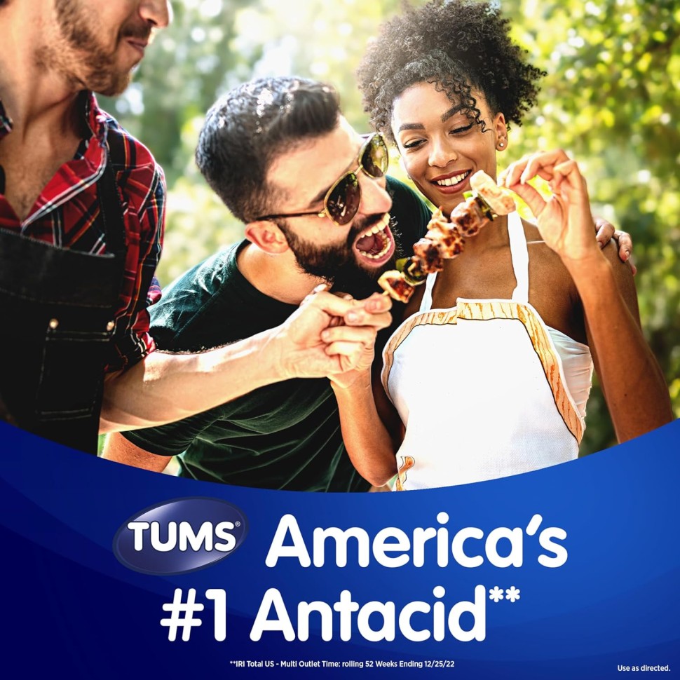 TUMS Gummy Bites — жевательные антацидные пастилки (108 шт.)