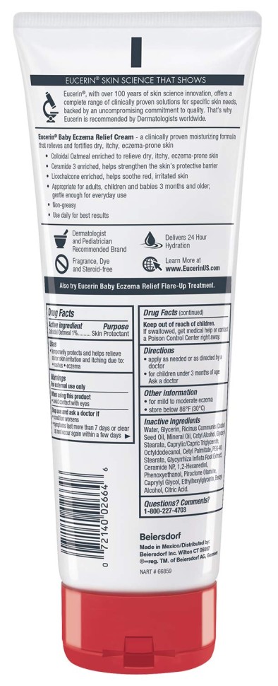 Eucerin Baby Skin Care — набор для ухода за кожей ребёнка (лосьон 400 мл + крем 226 г)