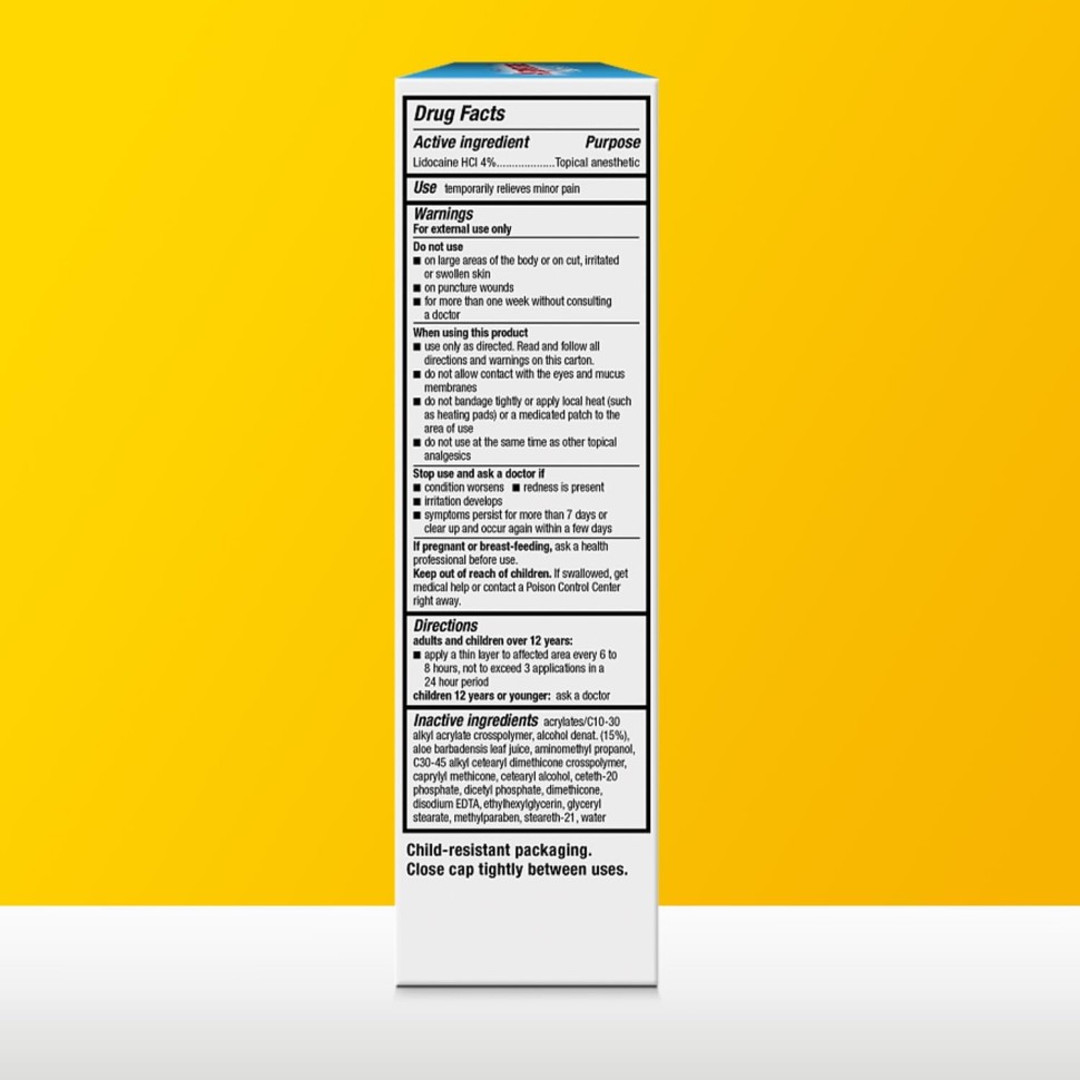 Aspercreme Lidocaine Cream 4% 4oz (122гр)