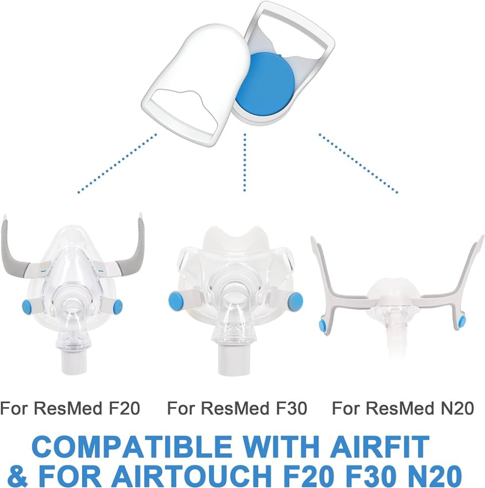 ResMed серии N20, F20, F30, F30i, F40 - клипсы/застежки для СИПАП маски