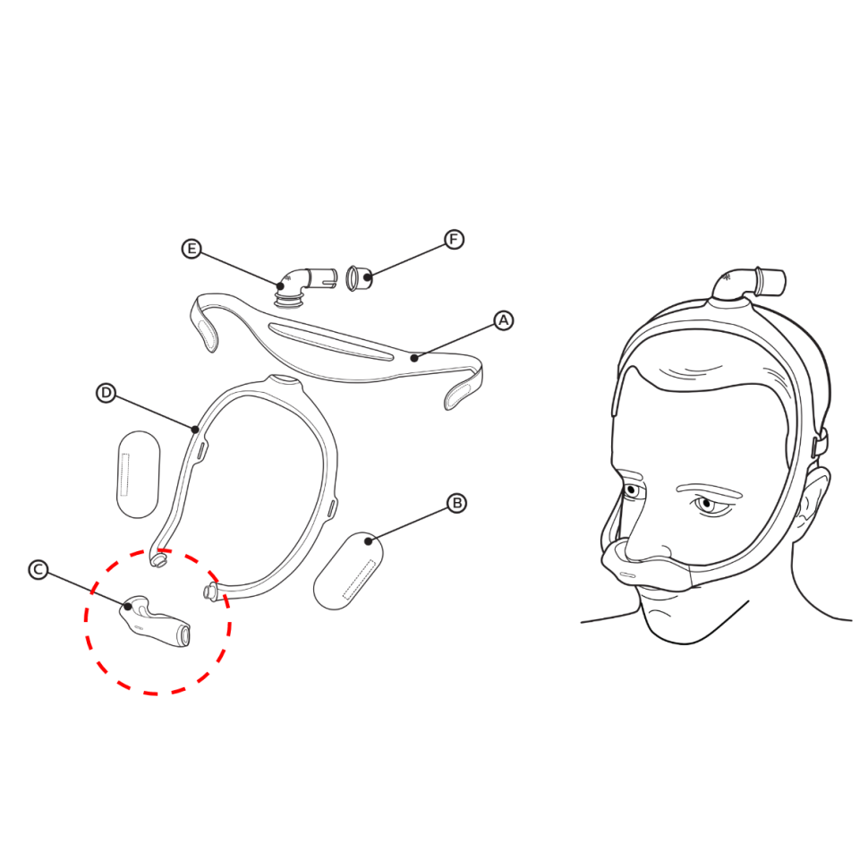 Philips DreamWear назальная накладка (кушион)